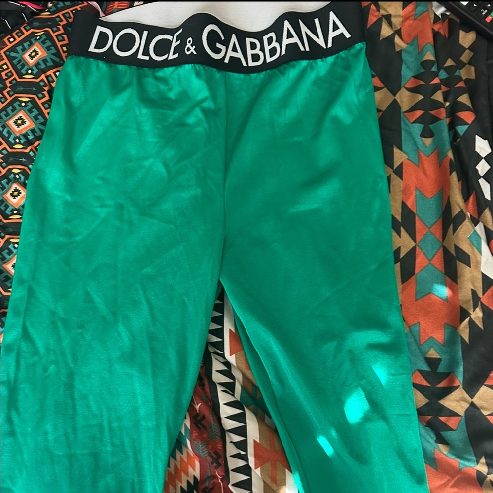 Dolce & Gabbana Women’s Vibrant Green Leggings